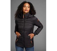 Steppjacke KANGAROOS, Damen, Gr. 44, schwarz, Web, Obermaterial: 100% Polyamid. Futter: 100% Polyamid. Wattierung: 100% Polyester, Rippbündchen, Jacken Steppjacke, für kalte Tage, pflegeleicht und sch