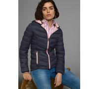 Steppjacke KANGAROOS, Damen, Gr. 46, blau (marine, rosa), Web, Obermaterial: 100% Polyamid. Futter: 100% Polyamid. Wattierung: 100% Polyester, kontrastfarbene Details, unifarben mit Farbeinsatz, figur