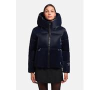 Steppjacke KHUJO "Audrey Shiny", Damen, Gr. S (36), blau (midnight), Obermaterial: 100% Polyester. Innenfutter: 100% Nylon. Wattierung: 100% Polyester, gerade hüftlang, hoch geschlossener Ausschnitt, 