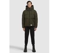 Steppjacke KHUJO "BELA MATT", Herren, Gr. L, grün (dunkelgrün), 100% Polyester, unifarben, regular fit hüftlang, Jacken Steppjacke (61548208-L) dunkelgrün