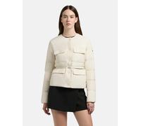 Steppjacke KHUJO "Cinnia", Damen, Gr. XS (34), sanftes weiß, Obermaterial: 100% Nylon. Innenfutter: 100% Nylon. Wattierung: 100% Polyester, gerade hüftlang, hoch geschlossener Ausschnitt, Ärmel ohne Ä