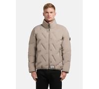 Steppjacke KHUJO "Clover", Damen, Gr. L (52), beige, Obermaterial: 100% Polyester; Innenfutter: 100% Nylon; Wattierung: 100% Polyester, gerade hüftbedeckend, hoch geschlossener Ausschnitt, eng Rippstr