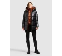Steppjacke KHUJO "DASHA 2IN1 (EINSATZ HERAUSNEHMBAR)", Damen, Gr. S, schwarz, 100% Nylon, unifarben, eingesetzt elastischer Bund mit Windstopper, Jacken Steppjacke (61034863-S) schwarz