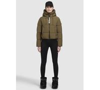 Steppjacke KHUJO "ELIDA", Damen, Gr. XL, khaki, 100% Polyester, unifarben, loose fit taillenlang, eingesetzt, Jacken Steppjacke (95500929-XL) khaki
