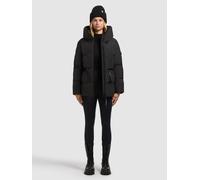 Steppjacke KHUJO "ELLIS", Damen, Gr. M, schwarz, 100% Polyester, unifarben, regular fit, eingesetzt Rippbündchen, Jacken Steppjacke (94792128-M) schwarz