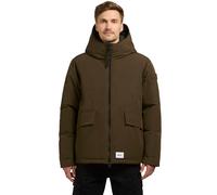 Steppjacke KHUJO "GERO", Herren, Gr. S (36), grün (dunkelgrün), Web, Obermaterial: 85% Polyester, 15% Baumwolle. Futter: 100% Polyester. Wattierung: 100% Polyester, unifarben, Jacken Steppjacke (22944