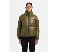 Steppjacke KHUJO "Khalia", Damen, Gr. L (40), olivgrün, Obermaterial: 100% Polyurethan. Innenfutter: 100% Polyester. Wattierung: 100% Polyester. Beschichtung: 100% Polyurethan, loose fit hüftlang, hoc