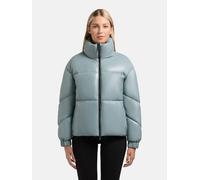 Steppjacke KHUJO "Khalia", Damen, Gr. S (36), hellblau, Obermaterial: 100% Polyurethan. Innenfutter: 100% Polyester. Wattierung: 100% Polyester. Beschichtung: 100% Polyurethan, loose fit hüftlang, hoc