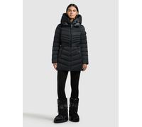 Steppjacke KHUJO "KINA", Damen, Gr. L, obrage grau, Twill, 100% Polyester, unifarben, eingesetzt elastischer Bund mit Windstopper, Jacken Steppjacke (55363500-L) obrage grau