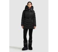 Steppjacke KHUJO "KINA", Damen, Gr. L, schwarz, Twill, 100% Polyester, unifarben, eingesetzt elastischer Bund mit Windstopper, Jacken Steppjacke (61942045-L) schwarz
