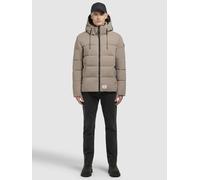 Steppjacke KHUJO "LOGA2", Herren, Gr. XXL, graubeige, 100% Polyester, unifarben, regular fit hüftlang, eingesetzt elastischer Bund mit Windstopper, Jacken Steppjacke (44763631-XXL) graubeige