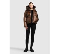 Steppjacke KHUJO "LUNA", Damen, Gr. S, copper braun, 100% Nylon, unifarben, regular fit hüftlang, eingesetzt elastischer Bund mit Windstopper, Jacken Steppjacke (60489363-S) copper braun
