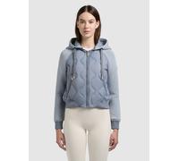 Steppjacke KHUJO "MALAYA", Damen, Gr. L, misty blau, Web, 100% Nylon, unifarben, regular fit hüftlang, Raglanärmel Rippbündchen, Jacken Steppjacke (78265822-L) misty blau
