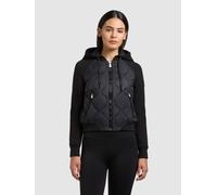 Steppjacke KHUJO "MALAYA", Damen, Gr. M, schwarz, Web, 100% Nylon, unifarben, regular fit, Raglanärmel Rippbündchen, Jacken Steppjacke (75487841-M) schwarz