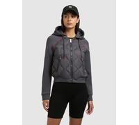 Steppjacke KHUJO "MALAYA", Damen, Gr. S, slate grau, Web, 100% Nylon, unifarben, regular fit, Raglanärmel Rippbündchen, Jacken Steppjacke (61574239-S) slate grau