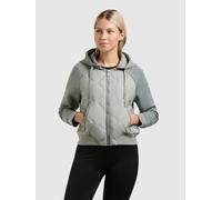 Steppjacke KHUJO "MALAYA", Damen, Gr. XXL, cloud grün, Web, 100% Nylon, unifarben, regular fit, Raglanärmel Rippbündchen, Jacken Steppjacke (96766963-XXL) cloud grün