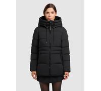 Steppjacke KHUJO "MATLA", Damen, Gr. M (38), schwarz, Steppware, Obermaterial: 100% Polyester. Futter: 100% Nylon. Wattierung: 100% Polyester, unifarben, hüftbedeckend, elastischer Bund, Jacken Steppj