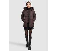 Steppjacke KHUJO "MATLA", Damen, Gr. M, moody plum, 100% Polyester, unifarben, eingesetzt elastischer Bund mit Windstopper, Jacken Steppjacke (88617349-M) moody plum