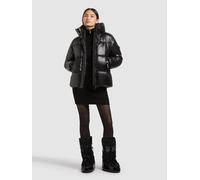 Steppjacke KHUJO "NALA", Damen, Gr. M, schwarz, 100% Nylon, unifarben, regular fit, eingesetzt elastischer Bund mit Windstopper, Jacken Steppjacke (56632820-M) schwarz