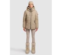 Steppjacke KHUJO "PACE", Damen, Gr. S, beige, 100% Polyester, unifarben, regular fit, eingesetzt elastischer Bund, Jacken Steppjacke (67970238-S) beige