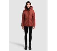Steppjacke KHUJO "PACE", Damen, Gr. XS, rot (dunkelrot), 100% Polyester, unifarben, regular fit, eingesetzt elastischer Bund, Jacken Steppjacke (76907903-XS) dunkelrot