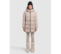 Steppjacke KHUJO "TANARE3", Damen, Gr. M, rosa (dusty rose), 100% Nylon, unifarben, regular fit hüftlang, eingesetzt elastischer Bund, Jacken Steppjacke (37342643-M) dusty rose