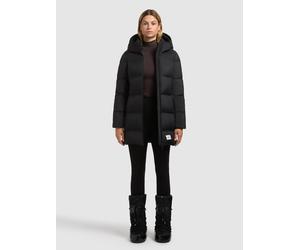 Steppjacke KHUJO "TANARE3", Damen, Gr. XXL, schwarz, 100% Nylon, unifarben, regular fit, eingesetzt elastischer Bund, Jacken Steppjacke (26571945-XXL) schwarz