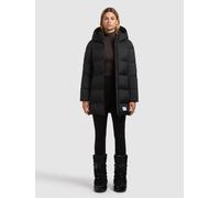 Steppjacke KHUJO "TANARE3", Damen, Gr. XXL, schwarz, 100% Nylon, unifarben, regular fit hüftlang, eingesetzt elastischer Bund, Jacken Steppjacke (26571945-XXL) schwarz