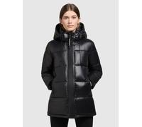 Steppjacke KHUJO "WORD3 SATIN", Damen, Gr. S (36), schwarz, Web, Obermaterial: 100% Nylon. Futter: 100% Nylon. Wattierung: 100% Polyester, unifarben, Jacken Steppjacke (17665864-S)