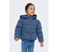 ONLY Regular Fit Steppjacke mit abnehmbarer Kapuze Modell 'DOLLY LIFE' in Rauchblau, Größe 122