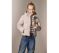 Steppjacke KIDS ONLY "KOGDOLLY SHORT PUFFER JACKET OTW", Mädchen, Gr. 164, grau (pumice stone), Web, Obermaterial: 60% Polyester, 40% Nylon, unifarben, normal hüftlang, Jacken Steppjacke, mit abnehmba