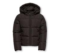 Steppjacke KIDS ONLY "KOGJUTA LIFE SHORT PUFFER OTW NOOS", Mädchen, Gr. 128, braun (chocolate torte), Steppware, Obermaterial: 100% Polyester, unifarben, regular fit hüftlang, mit innenliegendem Gummi
