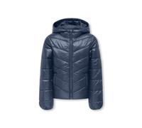 Steppjacke KIDS ONLY "KOGKAJSA LIGHTWEIGHT QUILT HOOD JKT OTW", Mädchen, Gr. 116, vintage indigo, Web, Obermaterial: 100% Nylon, unifarben, regular fit hüftlang, mit innenliegendem Gummizug, Jacken St
