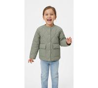 Steppjacke KIDS ONLY "KOGROSALINA QUILTED JACKET VD OTW NOOS", Mädchen, Gr. 152, seagrass, Web, Obermaterial: 100% Nylon, unifarben, Basic taillenbedeckt, Rundhals, Jacken Steppjacke (84870257-152) se