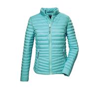 Steppjacke KILLTEC "KOS 58 WMN QLTD JCKT", Damen, Gr. 44, blau (aquablau), Obermaterial: 100% Polyester;Futter: 100% Polyester;Füllung: 100% Polyester, Jacken Steppjacke, Damen Steppjacke: wind-und wa