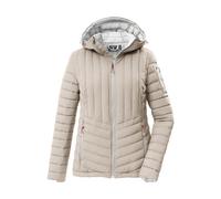 Steppjacke KILLTEC "KOS 75 WMN QLTD JCKT", Damen, Gr. 44, zement, Obermaterial: 100% Polyamid;Futter: 100% Polyamid;Füllung: 100% Polyester, Jacken Steppjacke, Leicht, atmungsaktiv, winddicht, wassera