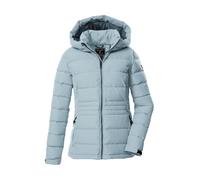 Steppjacke KILLTEC "KOW 10 WMN QLTD JCKT", Damen, Gr. 48, blau (hellblau), Oberstoff: 100% Polyester, Futter: 100% Polyester (recycelt), Füllung: 100% Polyester (recycelt), sportlich, Jacken, Winddich
