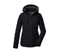 Steppjacke KILLTEC "KOW 10 WMN QLTD JCKT", Damen, Gr. 50, schwarz, Obermaterial: 100% Polyester.Futter: 100% Polyester.Füllung: 100% Polyester, Jacken Steppjacke, Damenjacke: abnehmbare Kapuze, wasser