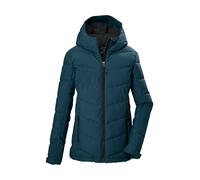 Steppjacke KILLTEC "KOW 220 GRLS QLTD JCKT", Kinder, Gr. 128, blau (petrol), Obermaterial: 100% Polyester.Futter: 100% Polyester.Futter 2:.Füllung: 100% Polyester, Jacken Steppjacke, Winddichte, wasse