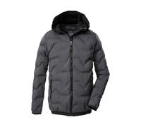 Steppjacke KILLTEC "KOW 229 BYS QLTD JCKT", Jungen, Gr. 164, grau (mittelgrau), Obermaterial: 100% Polyester;Futter: 100% Polyester;Füllung: 100% Polyester, Jacken Steppjacke, Winddichte, wasserabweis