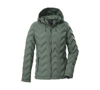killtec Damen Steppjacke/Funktionsjacke in Daunenoptik mit Kapuze KOW 23 WMN QLTD JCKT, grüngrau, 42, 43305-000