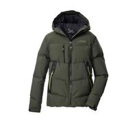 Steppjacke KILLTEC "KOW 239 BYS QLTD JCKT", Jungen, Gr. 176, grün (olivgrün), Obermaterial: 100% Polyester.Futter: 100% Polyester.Füllung: 100% Polyester, Jacken Steppjacke, Winddichte, wasserabweisen