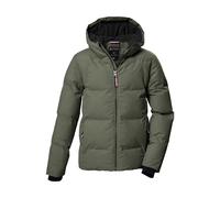 Steppjacke KILLTEC "KOW 357 GRLS QLTD JCKT", Jungen, Gr. 140, grün, Obermaterial: 100% Polyester;Futter: 100% Polyester;Füllung: 100% Polyester, Jacken Steppjacke, Wasserabweisende Mädchenjacke mit Ka