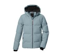 Steppjacke KILLTEC "KOW 357 GRLS QLTD JCKT", Kinder, Gr. 176, graublau, Oberstoff: 100% Polyester, Futter: 100% Polyester, Füllung: 100% Polyester, Jacken, Wasserabweisende Mädchenjacke mit Kapuze, at