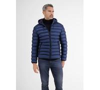 Steppjacke LERROS "Steppblouson mit Kapuze", Herren, Gr. M, blau (tiefblau), 100% Nylon, Jacken Steppjacke (31955827-M)