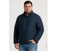Steppjacke LERROS "Wattierte Steppjacke mit hochschließendem Kragen", Herren, Gr. 6XL, blau (bold navy), 100% Polyester, Jacken Steppjacke (92139923-6XL) bold navy