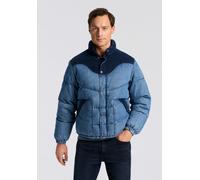 Steppjacke LEVI'S, Herren, Gr. L, blau (riverbank), Jeans, Obermaterial: 100% Baumwolle, normal taillenbedeckt, mit Gummizug, Jacken Steppjacke, Western-Style (27941059-L) riverbank