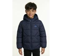 Steppjacke LEVI'S KIDS "LVB SHERPA LINED PUFFER JKT", Jungen, Gr. 24M (92), blau (marineblaus), Web, Obermaterial: 100% Polyester, bequem hüftbedeckend, Rundhals, Jacken Steppjacke, Winterjacke for BO