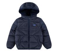 Steppjacke LEVI'S KIDS "LVB SHERPA LINED PUFFER JKT", Jungen, Gr. 24M (92), marineblaus, Web, Obermaterial: 100% Polyester, bequem hüftbedeckend, Rundhals, Jacken Steppjacke, Winterjacke for BOYS mit