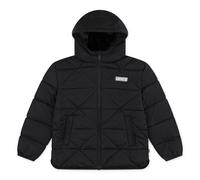 Steppjacke LEVI'S KIDS "LVG,LINE MDWT PUFFER", Mädchen, Gr. 8 (128), schwarz, Web, Obermaterial: 100% Polyester, leicht glänzend, Jacken Steppjacke, Winterjacke, Pufferjacke for Girls (24623232-8) sch